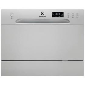 Electrolux Open ESF2400OS, LAVASTOVIGLIE, COMPATTO - SILVER, 6 COP/A+/COMPATTO/SILVER/DISPLAY/6 PROG/4 TEMP/50 dB(A)/6,5 L