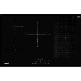 NEFF Line T58FD20X0, N70, Piano 80 cm, 1 zona FlexInduction + 3 zone singole, TouchControl MultiTouch, profilo frontale smussat