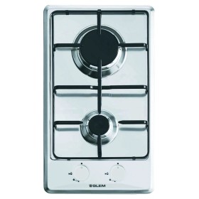 GLEM GT32IX | INCASSO | P.COTT. 30CM 2F/GAS G.SMALTATE INOX SERIE DOMINO