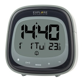 EXPLORE SCIENTIFIC RDC3006 | PED | OROLOGIO RADIOCONTROLLATO SNOOZE TEMP. NERO/GRIGIO