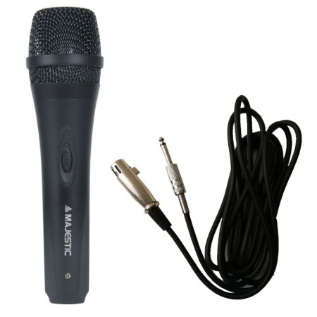 MAJESTIC MIC620BK | ELETTRONICA | MICROFONO CON CAVO UNIDIREZIONALE NERO