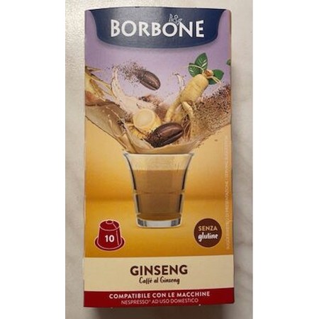 CAFFE BORBONE RESGINSENG10 | PED | CAPSULE CAFFE COMP.NESPRESSO GINSENG 10PZ