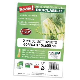 RGV 7100 | PED | ROTOLO X ALIM. GOFFRATO RICICLABILE 15CMX6MT 2PZ