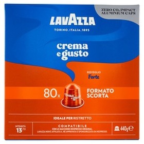 LAVAZZA 7021 | PED | CAPSULE CAFFE COMP.NESPRESSO ALU C&G FORTE 80PZ