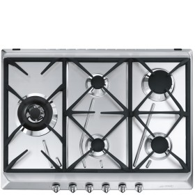 SMEG SRV575GH5 | INCASSO | P.COTT.GAS 70CM 4+1DOPP.CORONA GRIGLIE GHISA INOX