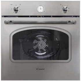 CANDY FCC604X/E - Due manopole + orologio, Fan Assisted, 8 funzioni, 65L, Classe energetica: A+, Gamma Classica