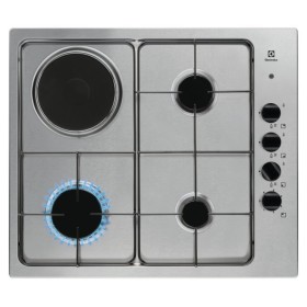 Electrolux BI EGL62821OX | 60 cm Soft - 3 fuochi gas e 1 piastra elettrica - Bruciatori Fiamma Pura - Griglie speciali in este