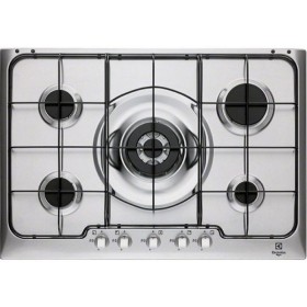 Electrolux BI PX750UV | 75 cm Soft - 5 fuochi gas - Bruciatori Fiamma Pura - 1 bruciatore Wok - Griglie speciali in estetica n