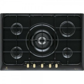Electrolux BI PN750RUV | 75 cm Rustico Soft - 5 fuochi gas - Bruciatori Fiamma Pura - 1 bruciatore tripla corona - Griglie spe