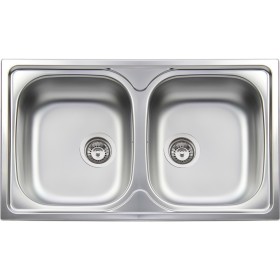 APELL TM862IPC Lavello 2 vasche 860x500 mm, inox prelucido -