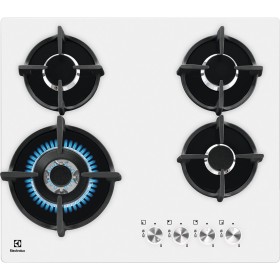 Electrolux BI  KGG6437W | Ex PVB64NUOV | 60 cm - Nuova estetica Gas on Glass - 4 fuochi - Bruciatori ad alta