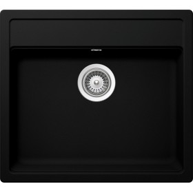 Schock VEON100A84 | VERO N100  |1 VASCA - BANCO RUBINETTERIA | 570x510 | NERO PURO