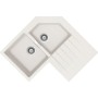Schock PRIC200AP16 | PRIMUS C200  |2 VASCHE SX + GOCCIOLATOIO - ANGOLARE | 840x840x500 | NEW ALUMINA
