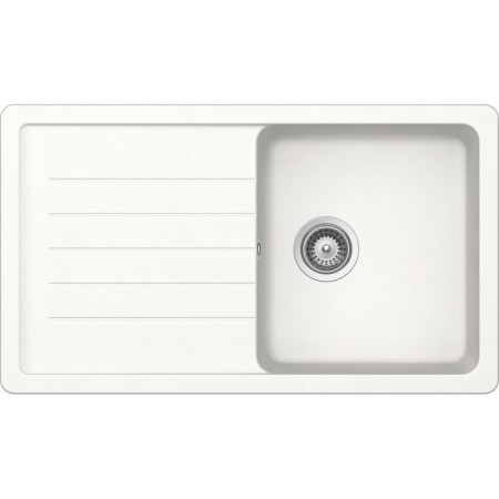 Schock ELED100A01 | ELEMENT D100 |1 VASCA + GOCCIOLATOIO - REVERSIBILE | 860X500 | BIANCO ASSOLUTO
