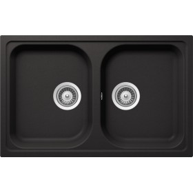 Schock LITN200SA13N | LITHOS N200S  |2 VASCHE - SMALL | 790x500 | NERO ASSOLUTO