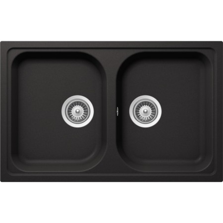 Schock LITN200SA13N | LITHOS N200S  |2 VASCHE - SMALL | 790x500 | NERO ASSOLUTO
