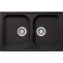 Schock LITN200SA13N | LITHOS N200S  |2 VASCHE - SMALL | 790x500 | NERO ASSOLUTO
