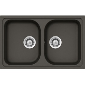 Schock LITN200SA43N | LITHOS N200S  |2 VASCHE - SMALL | 790x500 | ASPHALT