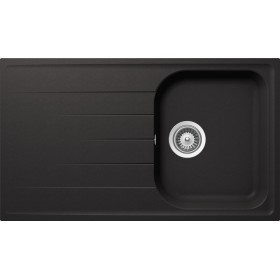 Schock LITD100A13N | LITHOS D100  |1 VASCA + GOCCIOLATOIO - REVERSIBILE | 860x500 | NERO ASSOLUTO