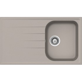 Schock LITD100A42N | LITHOS D100  |1 VASCA + GOCCIOLATOIO - REVERSIBILE | 860x500 | GRIGIO TORTORA