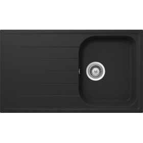 Schock LITD100A51N | LITHOS D100  |1 VASCA + GOCCIOLATOIO - REVERSIBILE | 860x500 | ANTRACITE