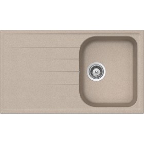 Schock LITD100A58N | LITHOS D100  |1 VASCA + GOCCIOLATOIO - REVERSIBILE | 860x500 | AVENA