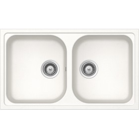 Schock LITN200A01N | LITHOS N200   |2 VASCHE | 860x500 | BIANCO ASSOLUTO
