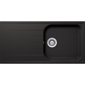 Schock LITD100LA13N | LITHOS D100L |1 VASCA LARGE + GOCCIOLATOIO  REVERSIBILE | 1000X500 | NERO ASSOLUTO