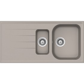 Schock LITD150A42N | LITHOS D150  |1 + 1/2 VASCA + GOCCIOLATOIO 
REVERSIBILE | 1000x500 | GRIGIO TORTORA