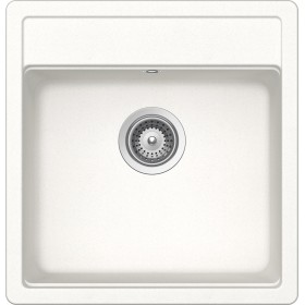 Schock NEMN100S01 | NEMO N100S |1 VASCA - BANCO RUBINETTERIA - SMALL | 490x510 | BIANCO ASSOLUTO