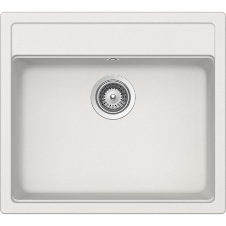 Schock NEMN100016 | NEMO N100  |1 VASCA - BANCO RUBINETTERIA  | 570x510 | NEW ALUMINA