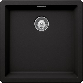 Schock BYKN100A13 | BROOKLYN N100 |1 VASCA SOPRATOP - CRISTALITE | 456x456 | NERO ASSOLUTO
