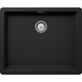 Schock BYKN100LA13 | BROOKLYN N100L |1 VASCA SOPRATOP - CRISTALITE | 556x456 | NERO ASSOLUTO