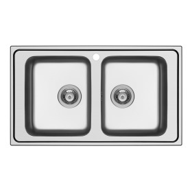 Schock WAVN200 | WAVE N200 |2 VASCHE  - BORDO SEMIFILO -  FAST FIX GUARNIZIONE PREINSTALLATA  | 860X500 |