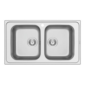 Schock MASTN200 | MASTER N200 |2 VASCHE - BORDO SEMIFILO -  FAST FIX GUARNIZIONE PREINSTALLATA  | 860X500 |