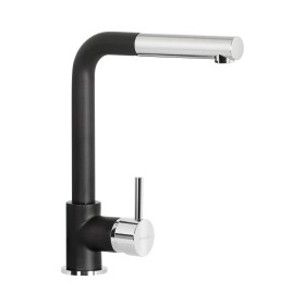 Schock SXVIVA13 | AQUAVIVA |MISCELATORE MONOCOMANDO CON DOCCIA ESTRAIBILE
SCHOCK SAVING APERTURA 90° |  | NERO ASSOLUTO