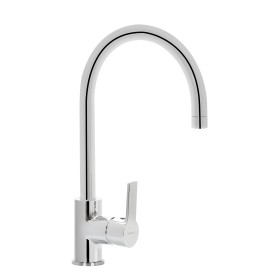 Schock SXALTON80 | NEW AQUAALTO   |MISCELATORE CANNA ALTA CURVATA RAGGIO MAGGIORATO - SCHOCK SAVING APERTURA 90° |  | CROMATO