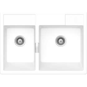 Schock KALM175G74 | KALLIO M175 GREEN |2 VASCHE + SPAZIO X ACCESSORI
DA APPOGGIO - SALTARELLO DI SERIE | 900X630X205 | DAY (bia