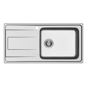 Schock WAVD100LDX | WAVE D100 L |1 VASCA + GOCCIOLATOIO - BORDO SEMIFILO  FAST FIX, GUARNIZIONE PREINSTALLATA  | 1000X500 | VAS