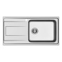 Schock WAVD100LDX | WAVE D100 L |1 VASCA + GOCCIOLATOIO - BORDO SEMIFILO  FAST FIX, GUARNIZIONE PREINSTALLATA  | 1000X500 | VAS