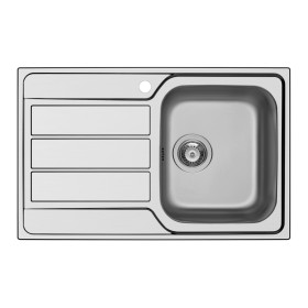 Schock MASTD100SDX | MASTER D100 S |1 VASCA + GOCCIOLATOIO - BORDO SEMIFILO   FAST FIX, GUARNIZIONE PREINSTALLATA  | 790X500 |