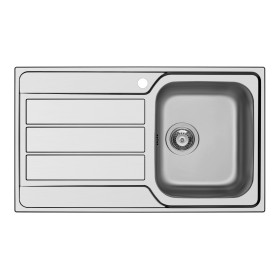 Schock MASTD100DX | MASTER D100 |1 VASCA + GOCCIOLATOIO - BORDO SEMIFILO   FAST FIX, GUARNIZIONE PREINSTALLATA  | 860X500 | VAS