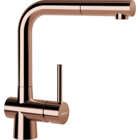 Schock 517120COP | LAIOS CON DOCCIA |MISCELATORE CANNA A PONTE DRITTA CON DOCCIA
SCHOCK SAVING APERTURA 90° |  | ACC. INOX MASS