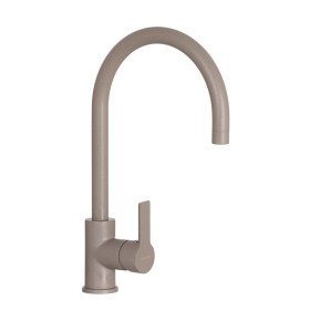 Schock SXALTON42 | NEW AQUAALTO   |MISCELATORE CANNA ALTA CURVATA RAGGIO MAGGIORATO - SCHOCK SAVING APERTURA 90° |  | GRIGIO TO