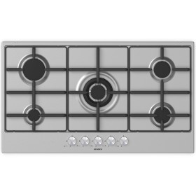 Schock STS955IX | SILVER PC 90 |5 FUOCHI GAS - TRIPLA CORONA 3,8 Kw ACCENSIONE - VALVOLE DI SICUREZZAGRIGLIE IN PIATTINA MAGGI