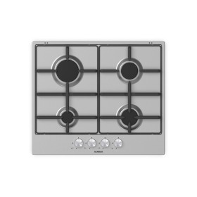 Schock STS64IX | SILVER PC 60 |4 FUOCHI GAS - ACCENS. - VALV. DI SICUREZZA GRIGLIE IN PIATTINA MAGGIORATA FINITURA GHISAMODELL