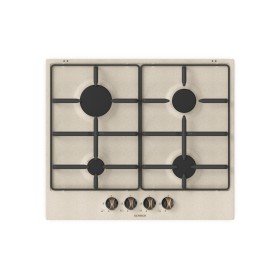 Schock STS6458- | SILVER PC 60 |4 FUOCHI GAS - ACCENS. - VALV. DI SICUREZZA GRIGLIE IN PIATTINA MAGGIORATA FINITURA GHISAMODEL