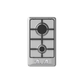 Schock STS32IX | SILVER PC 30 |2 FUOCHI GAS - ACCENSIONE - VALVOLE DI SICUREZZA - GRIGLIE IN PIATTINA MAGGIORATA FINITURA GHISA