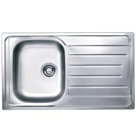 GLEM GL186IXS | INCASSO | LAVELLO 1VASCA 86X50 C/GOCC.DX PROF.17CM INOX