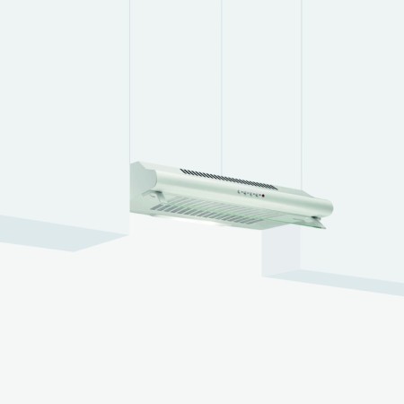 GLEM GHC631WH | INCASSO | CAPPA SOTTOPENSILE 60CM 3VEL. F.CARBONE BIANCO